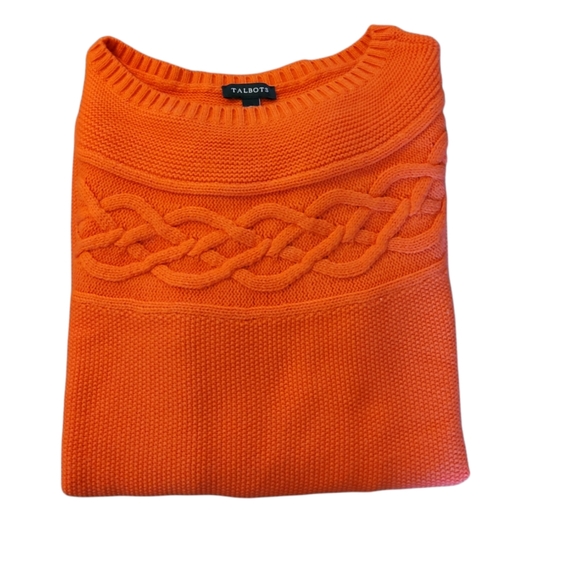 Talbots Women's Waffle Knit Sweater - Picture 3 of 6